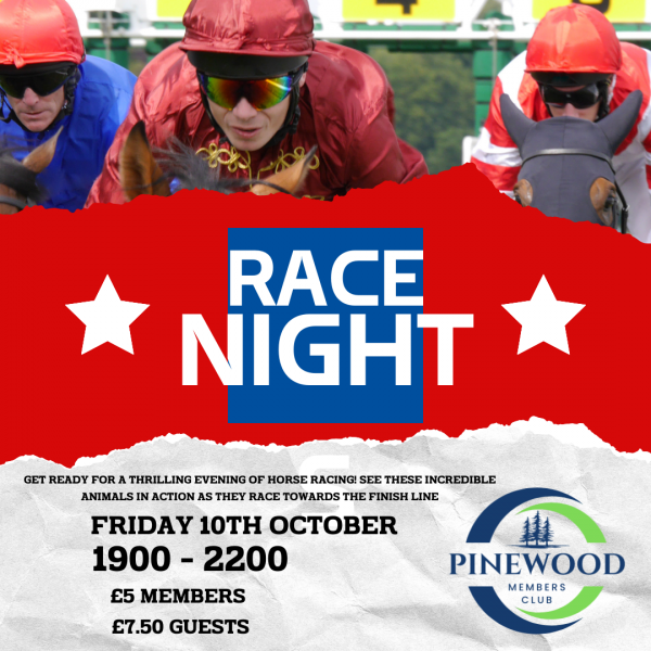 White and Red Modern Horse Race Instagram Post 2