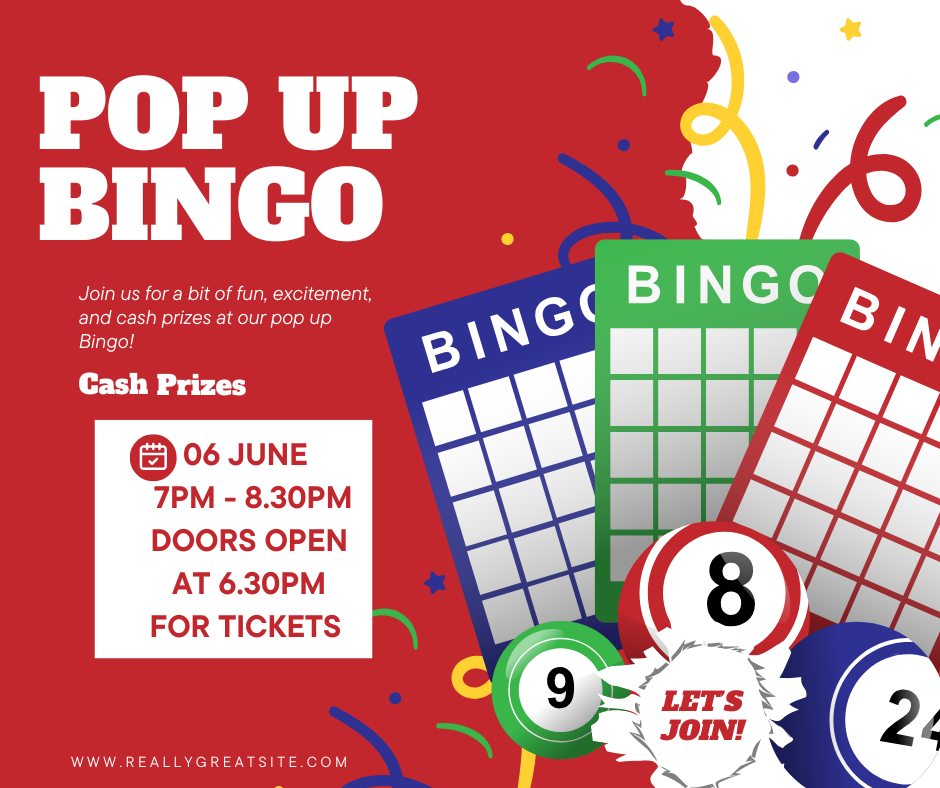 POP UP BINGO @ PINEWOOD